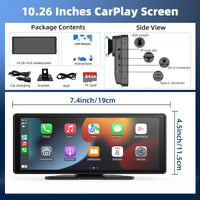 10.26" Inch Portable Wireless CarPlay Screen
