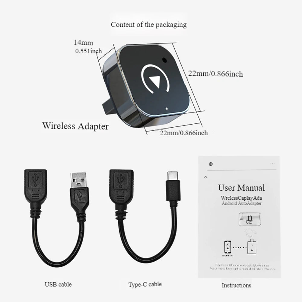 2 in 1 Wireless CarPlay Adapter