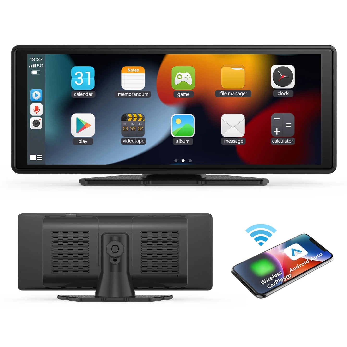 10.26" Inch Portable Wireless CarPlay Screen