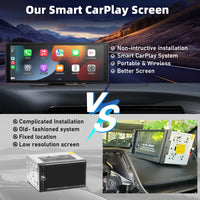 10.26" Inch Portable Wireless CarPlay Screen